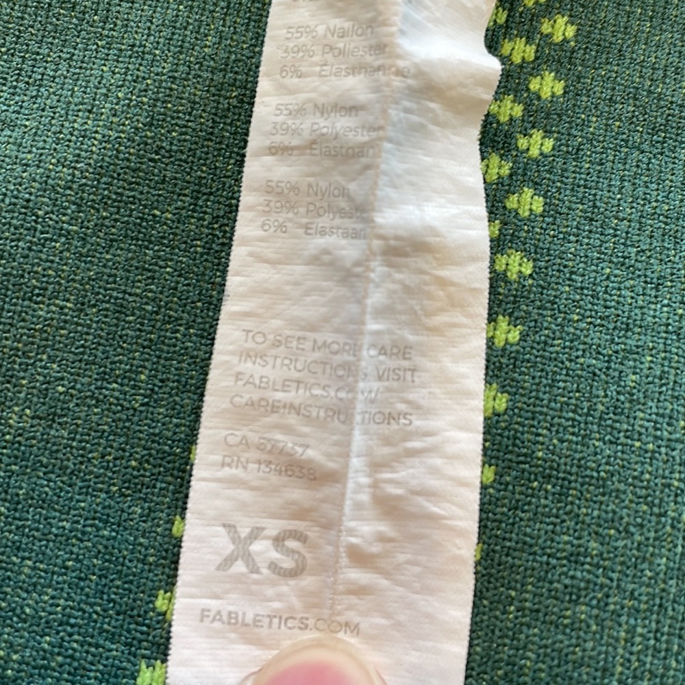 Fabletics Light & Dark Green Without Set Top & Bo… - image 4